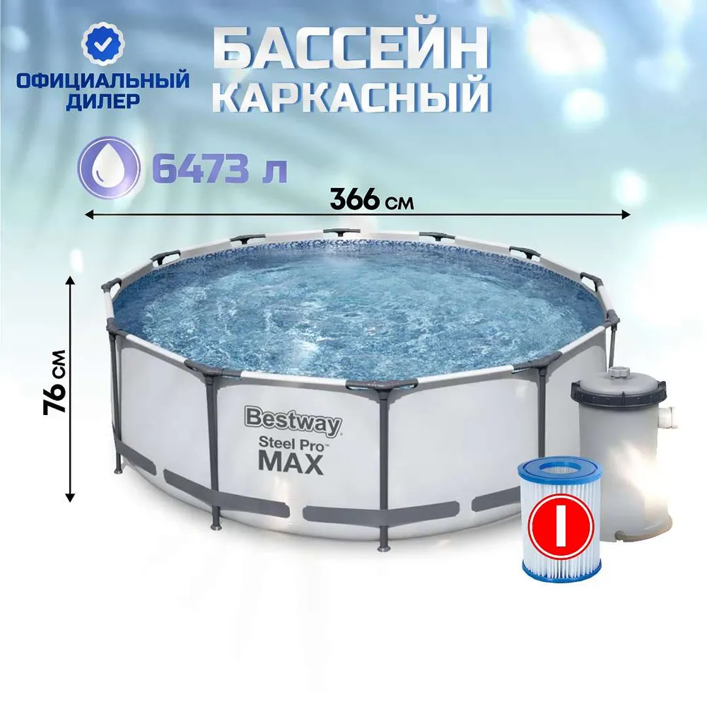 Бассейн Каркасный Bestway целевая аудитория: Взрослая, Детская
