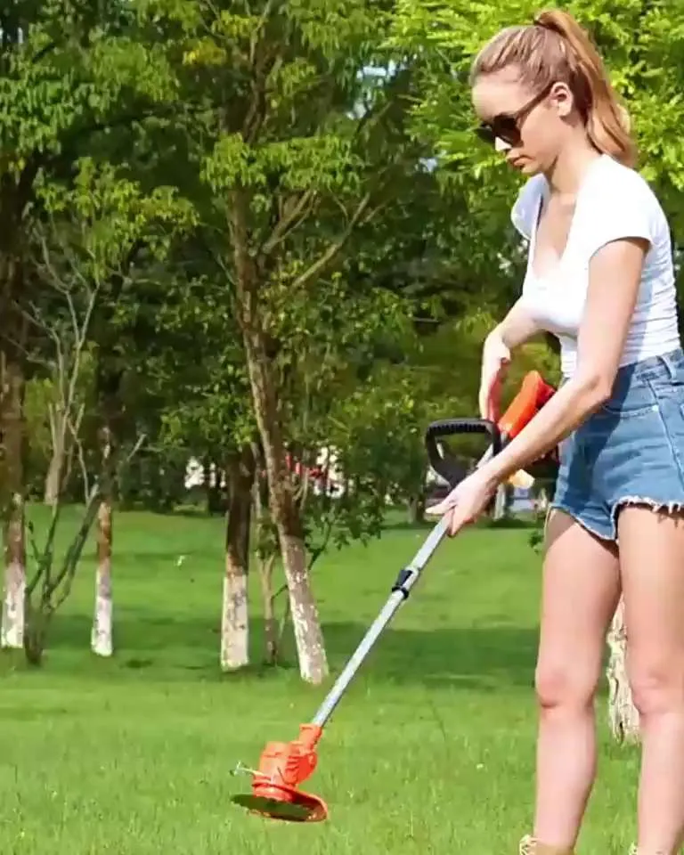 Мощный триммер аккумуляторный GALIMET садовый с леской, тример-аккумуляторный для травы