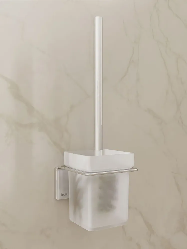 Ершик для унитаза IDDIS, серебристый, 1 шт