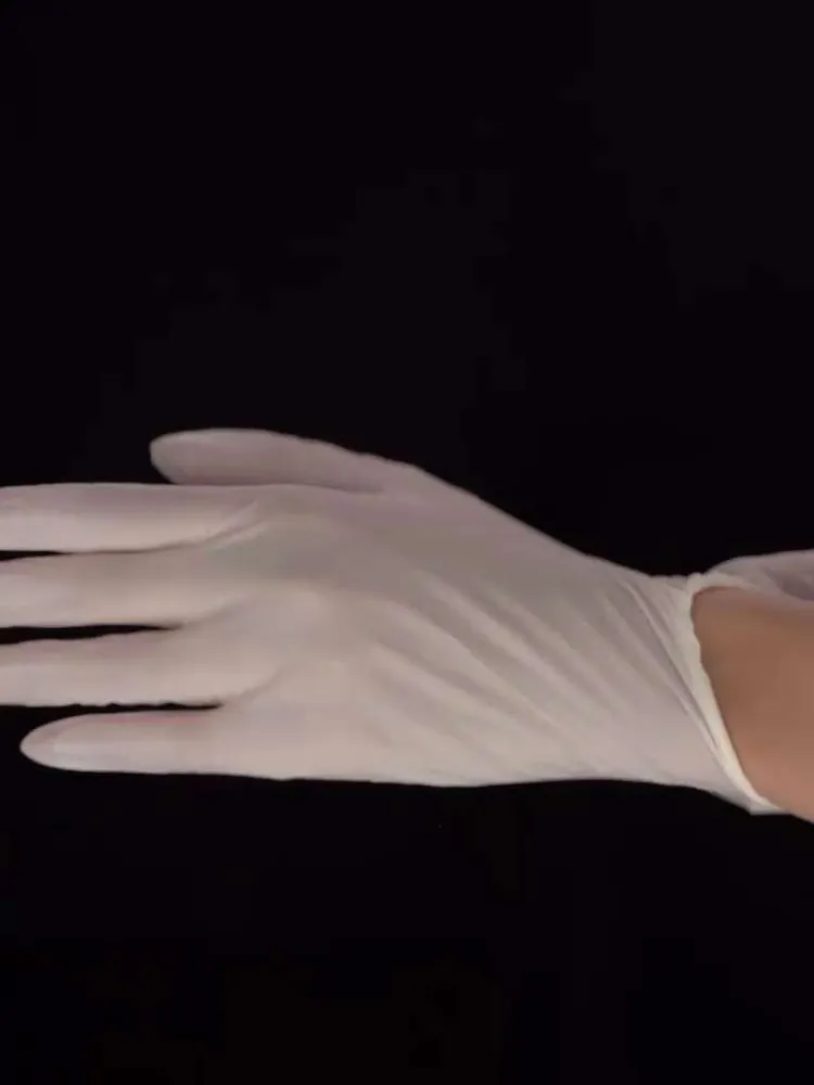 Перчатки одноразовые латексные силиконовые Mini MAX, медицинские, хозяйственные, плотные размер L 100 шт