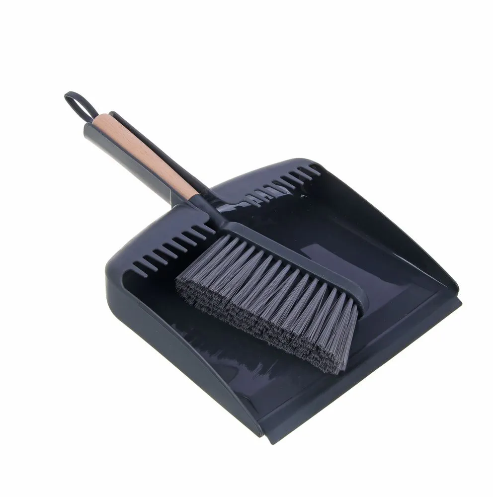 Щетка с совком Vetta, ПЭТ ( Полиэтилентерефталат), Полипропилен, черный