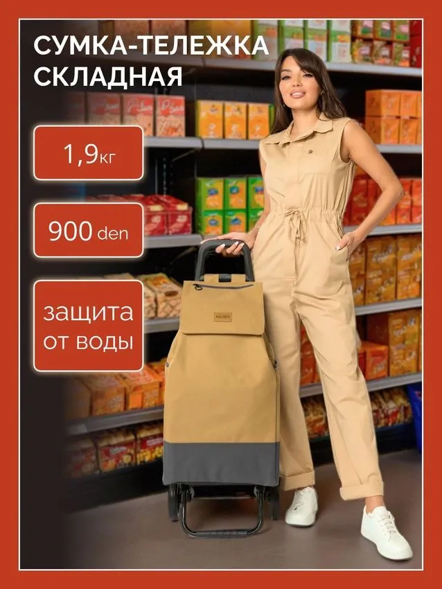 Сумка-тележка BESTFIX LAGANBAO, 46 л