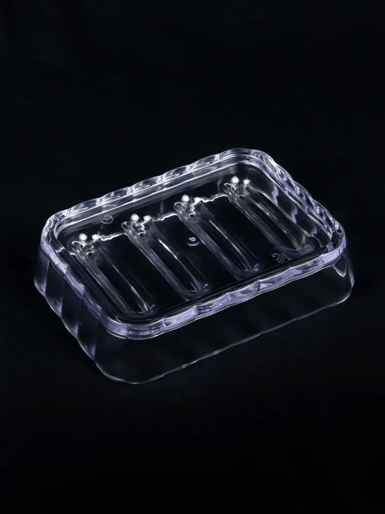 Мыльница для ванной и кухни пластиковая Альтернатива, прозрачный