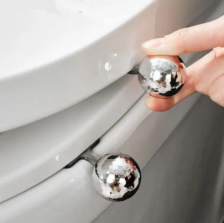 Erick Hauser, Ручка для крышки унитаза, Шар (1 шт.), серебристый