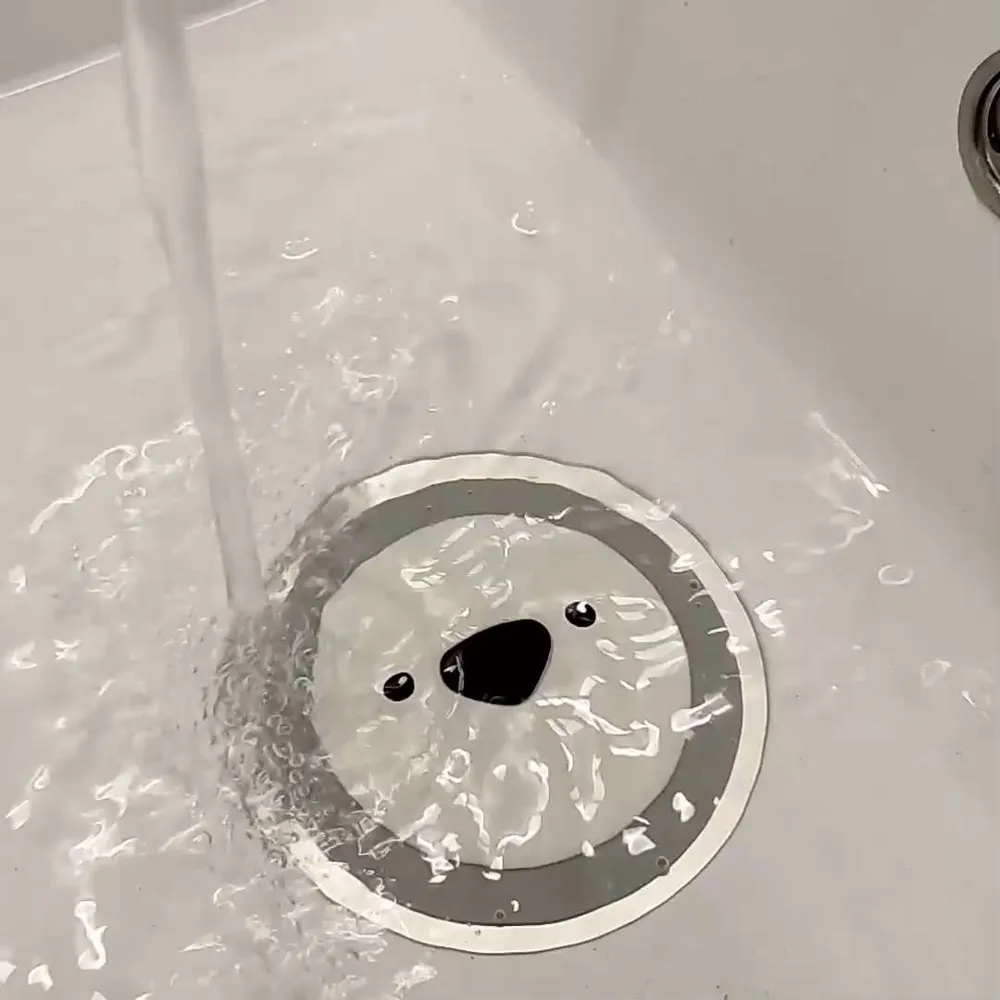 Пробка для ванны силиконовая, серая, 1 шт.