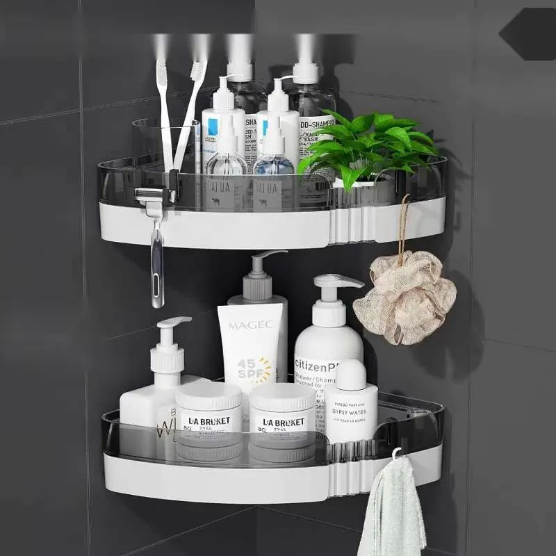 Набор самоклеющихся полок для ванной из 2 шт.