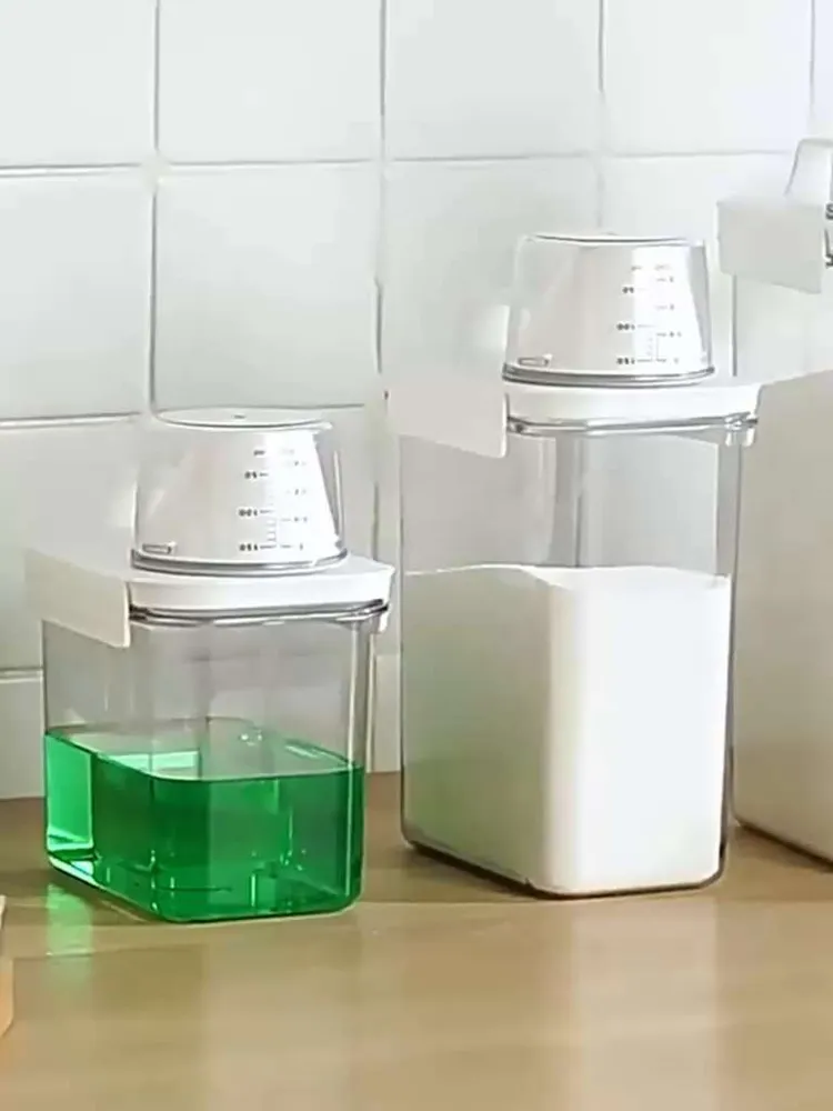 Контейнер для хранения стирального порошка, кондиционера для белья, жидкого моющего средства,контейнер для порошка- 2.3 л