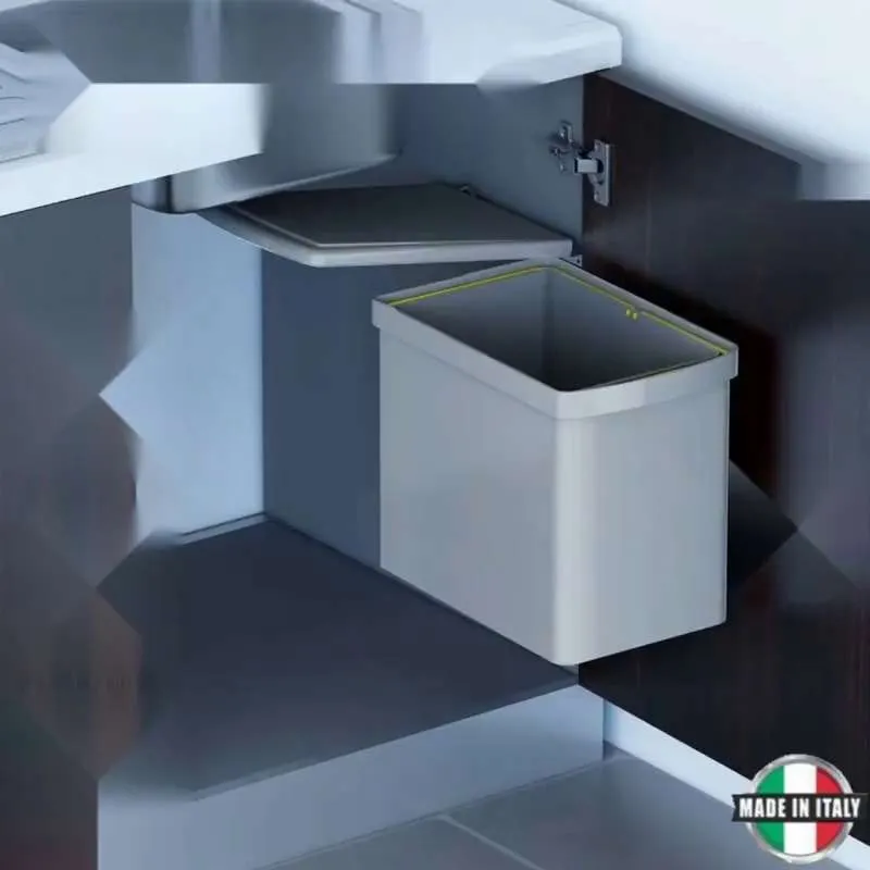 Мусорное ведро Gollinucci, 1 шт, светло-серый