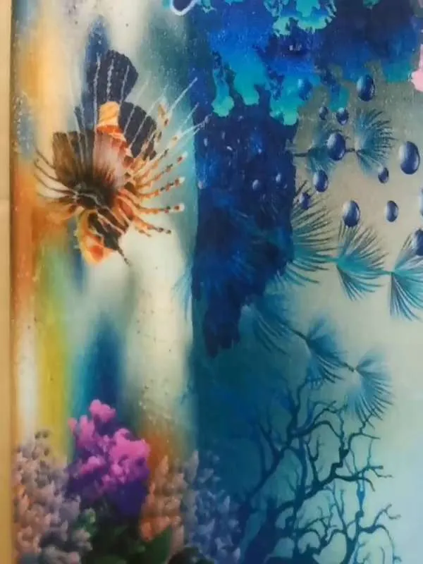 Коврик для ванной Дельфины ( В Т43 BIG- МАТ) 60х100см, Kaksa противоскользящий, синий