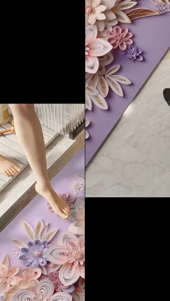 Коврик противоскользящий для ванной 0.9х0.6 м