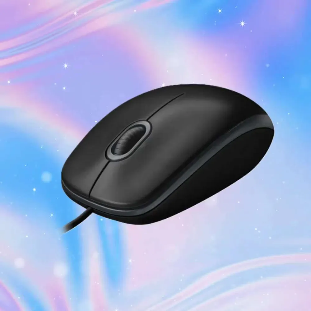 Мышь проводная Logitech проводная B100 910-006605 , черный,910-006605