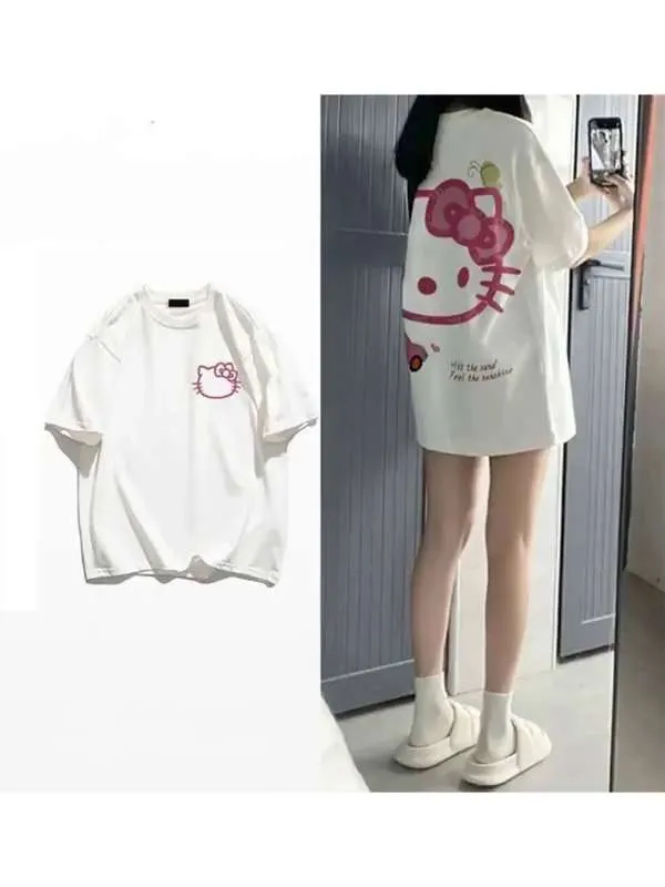 Футболка Женский Rubi& Jons белый Средний, размер универсальный Кулирная гладь, Хлопок оверсайз Повседневный Узбекистан Танцы, Туризм, рост 150-190