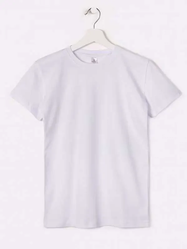 Футболка Мальчики Happyfox желтый Короткий, размер 140 Кулирная гладь Однотонный прямой Офисный/школьный Узбекистан, рост 140