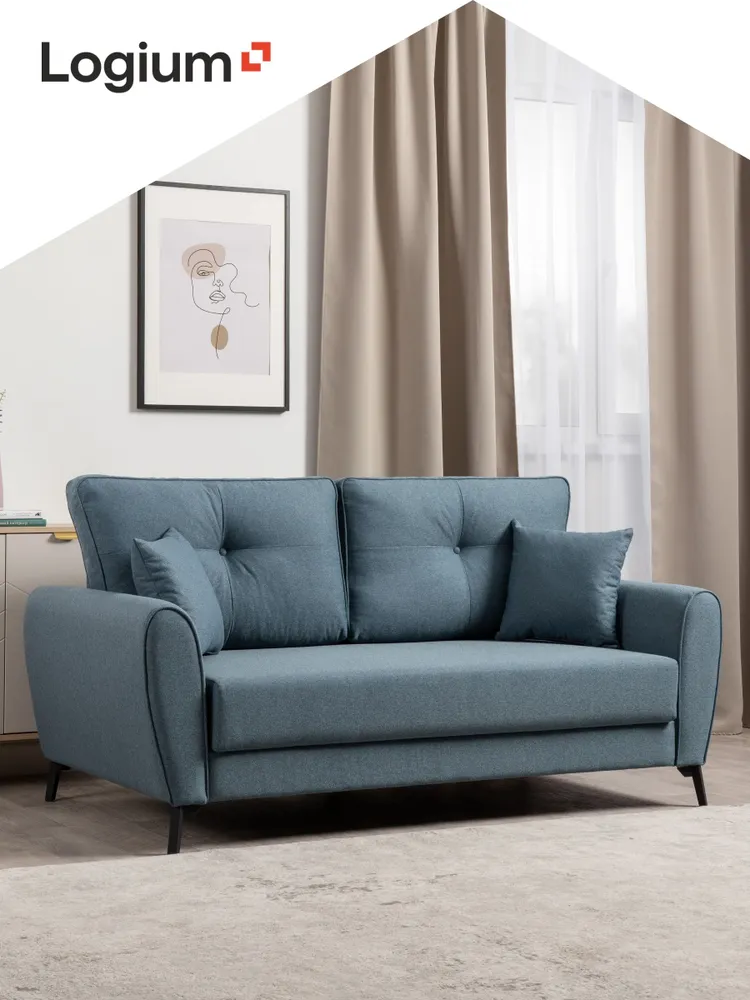 Диван раскладной Лион, механизм Еврокнижка, Трехуровневый трансформер, 178х99х91 см