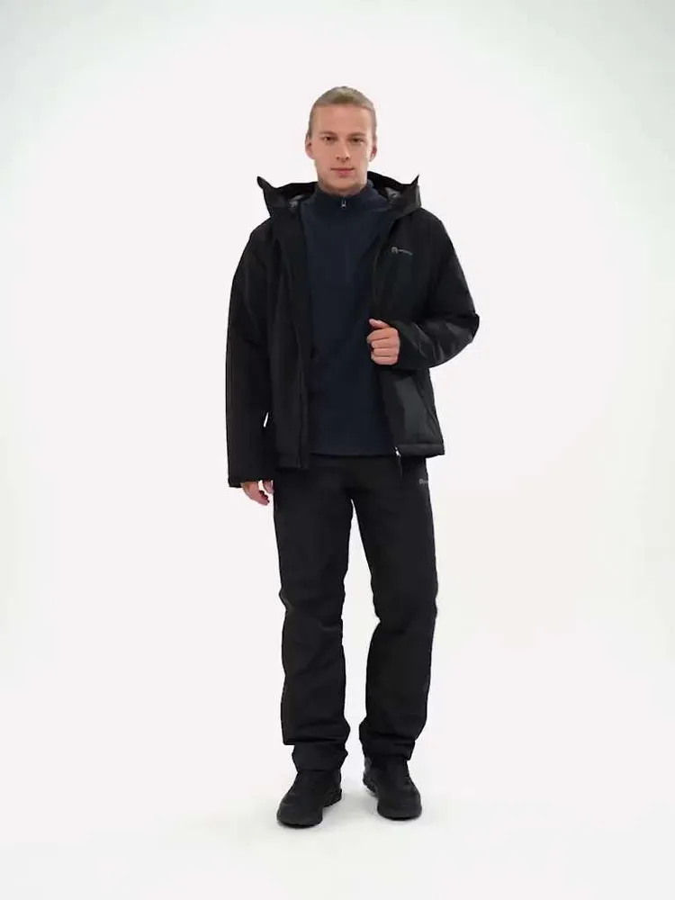 Куртка Мужской Outventure черный Полиэстер, размер 54 Демисезон Полиэстер Бангладеш