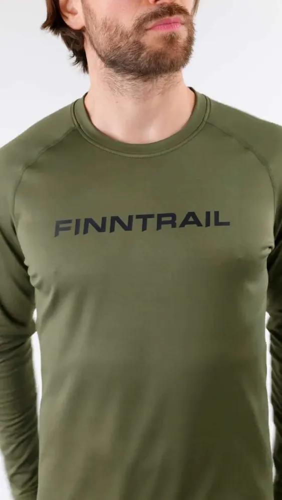 Комплект термобелья Мужской Finntrail, размер 50 На любой сезон Горные лыжи, Охота Флис хаки Повседневный, рост 175-185 Китай Средняя Длинный