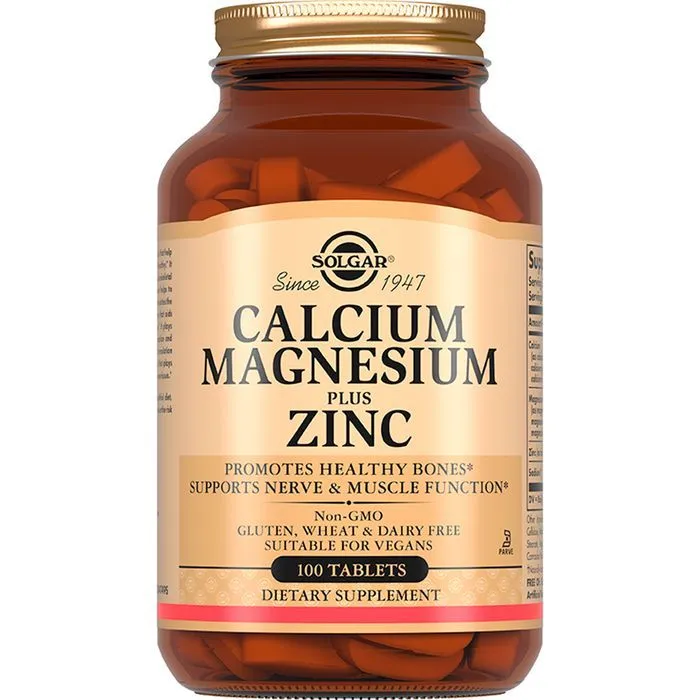 Solgar Кальций, Магний, Цинк таблетки №100