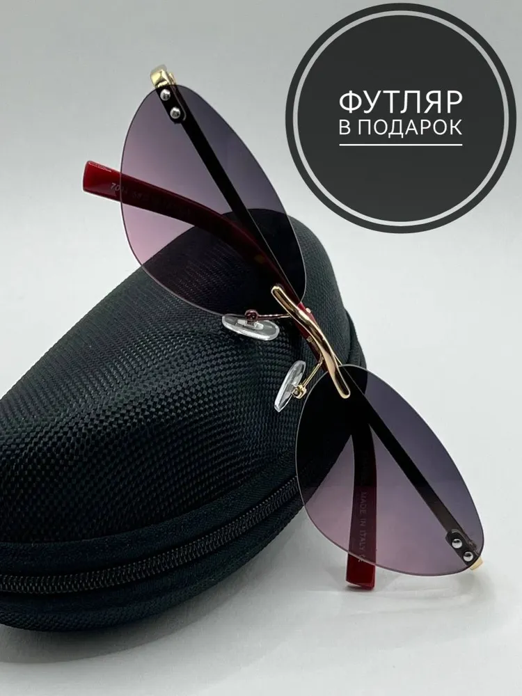 Очки солнечные женские кошачий глаз, Шанель