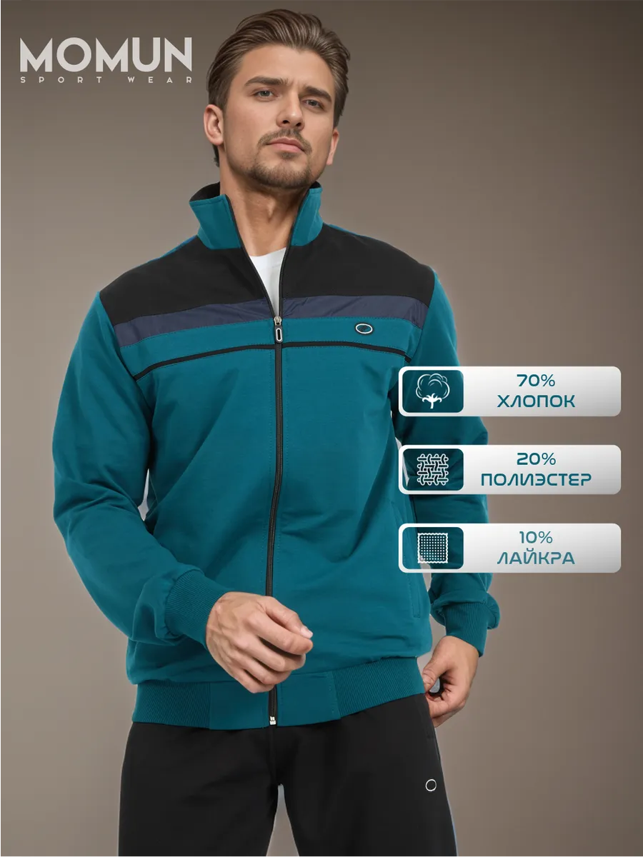 Костюм спортивный на молнии без начеса