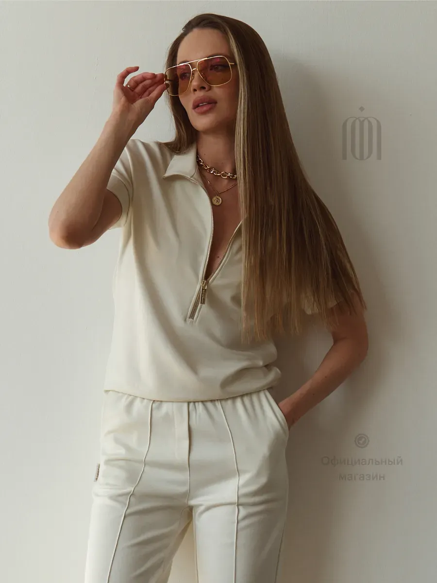 Костюм летний с брюкам офисный