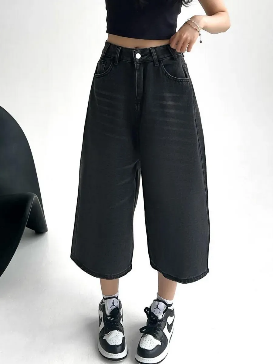 Джинсовые шорты багги y2k