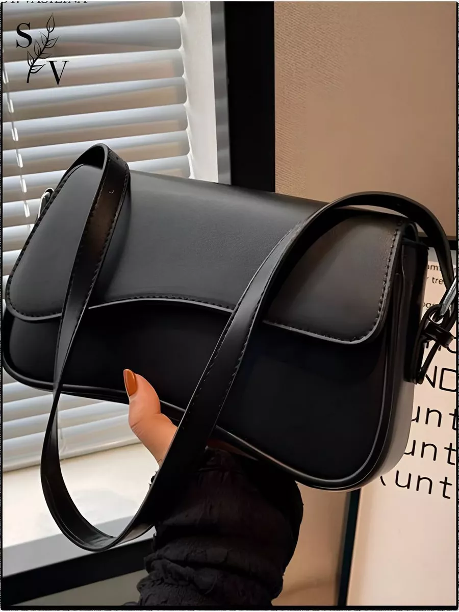 Сумка-багет через плечо маленькая кроссбоди