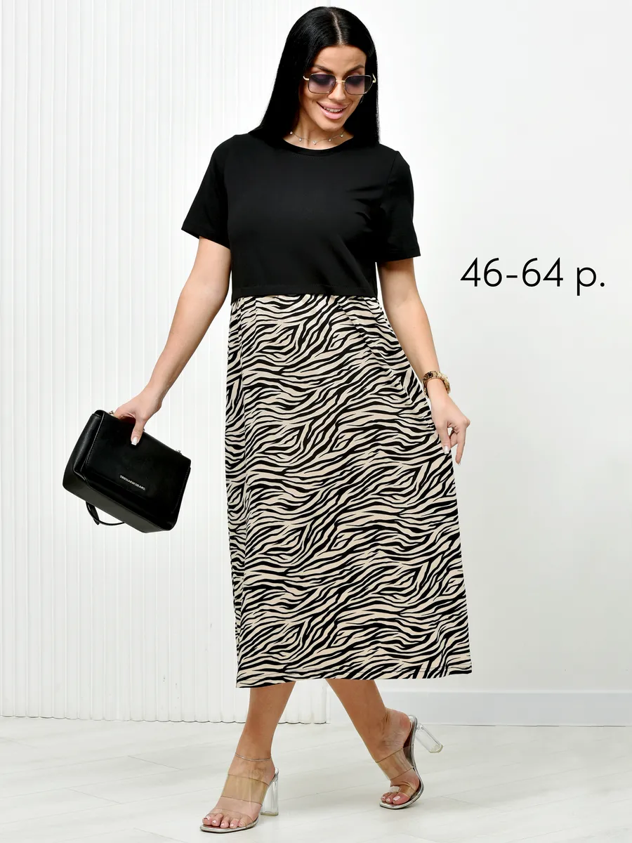 Платье удлиненное легкое