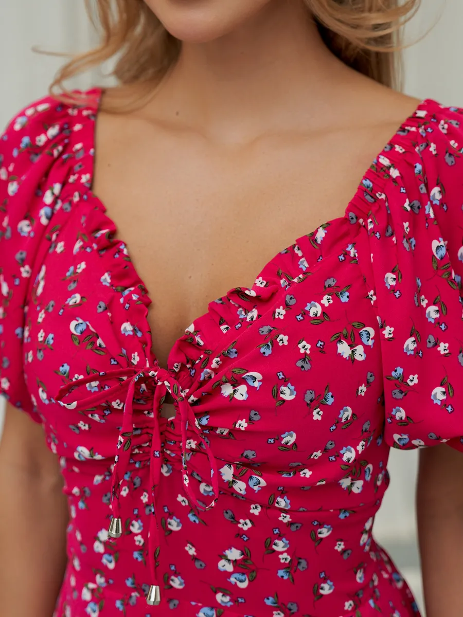 Сарафан летний крестьянка короткий