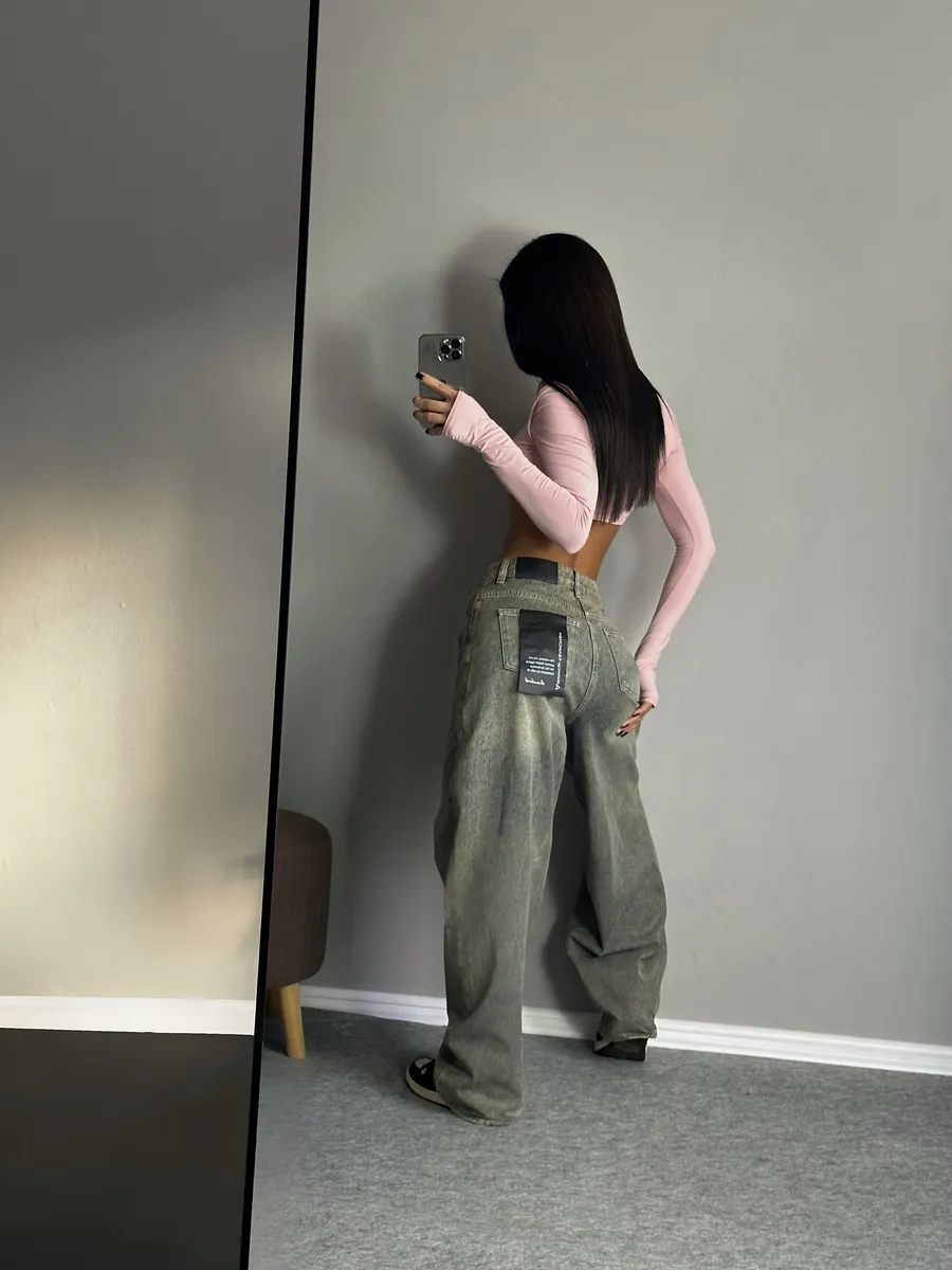 Джинсы широкие баллоны