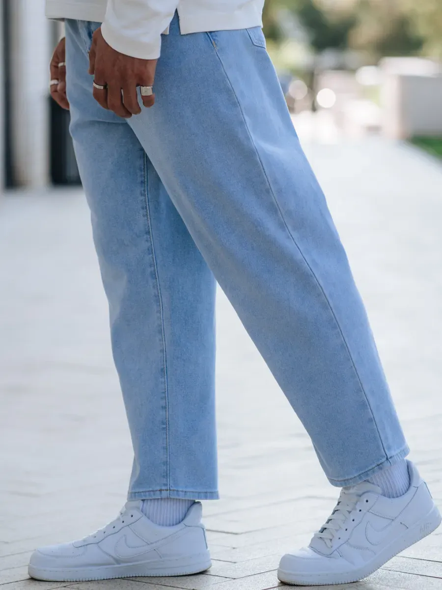 Джинсы бананы широкие