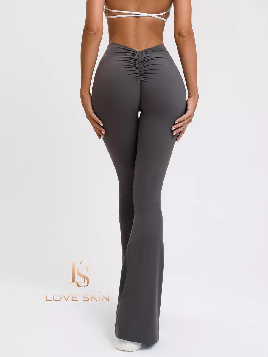 Леггинсы спортивные клеш пушап для фитнеса