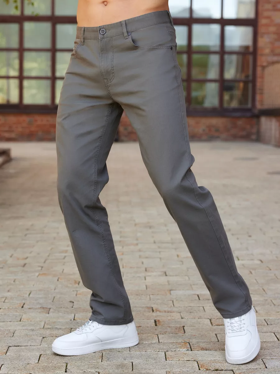 Брюки прямые классические летние