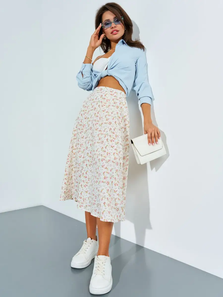 Юбка летняя миди