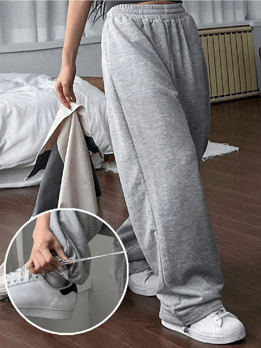 Спортивные штаны оверсайз на резинке