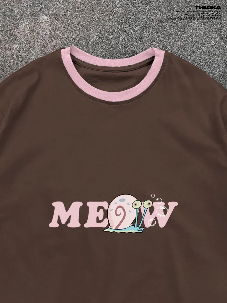 Кэжуал футболка с мультяшками спанч боб