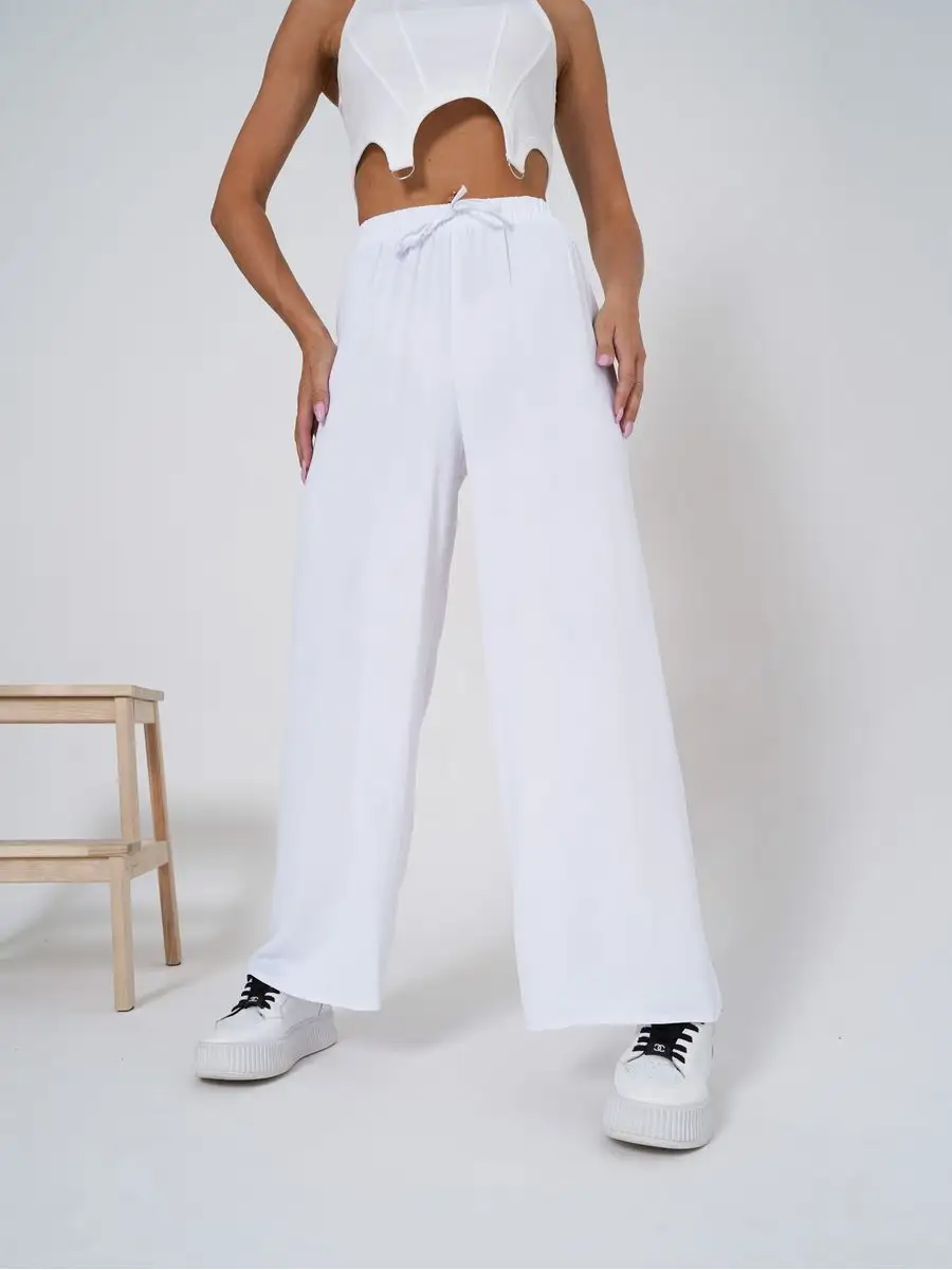 Брюки широкие палаццо сингапур