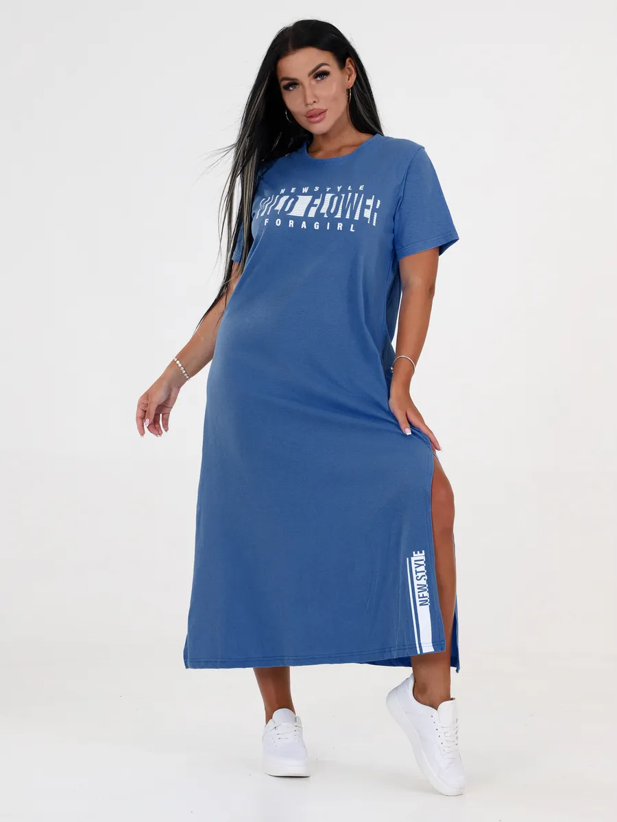 Туника большого размера домашнее платье