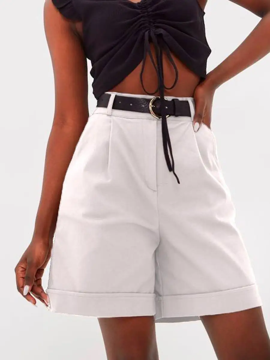 Шорты классические с высокой посадкой