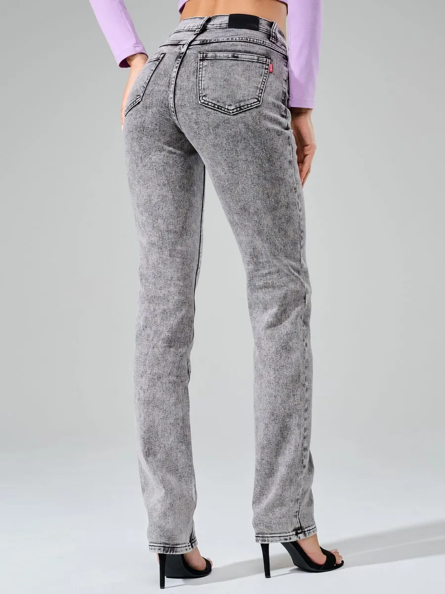 Джинсы прямые классические стрейч