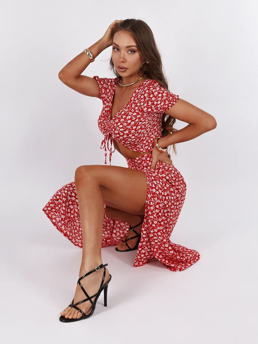 Платье летнее крестьянка