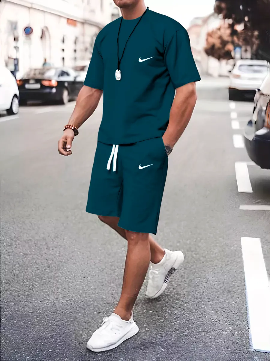 Костюм мужской домашний с футболкой и шортами летний