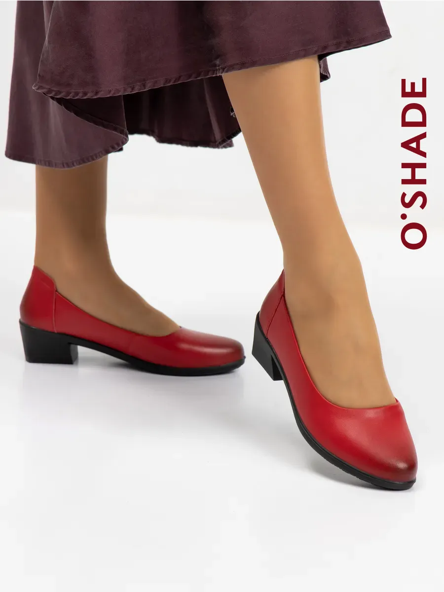 Туфли красные женские