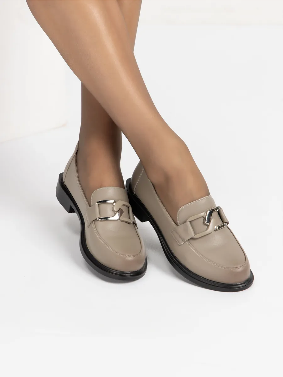 Лоферы женские кожаные натуральные