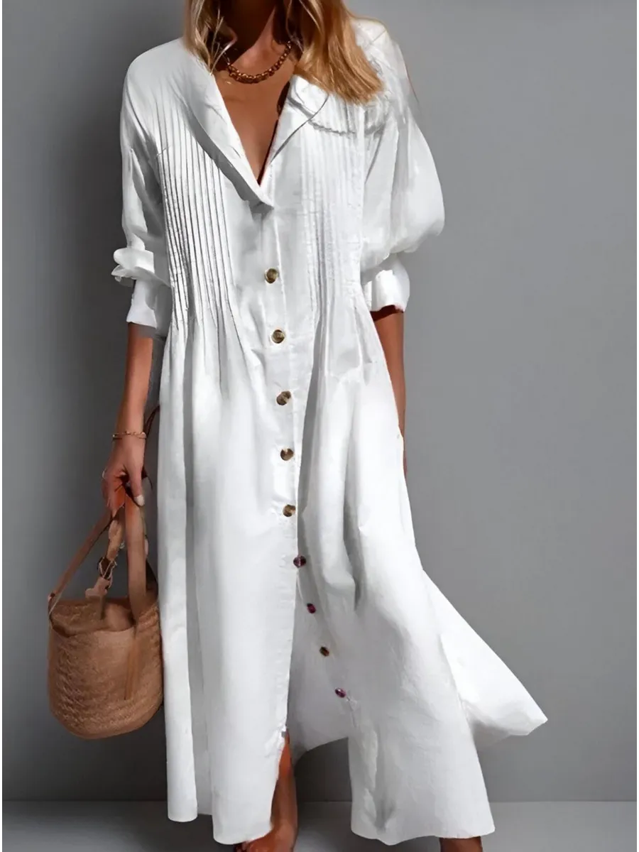 Платье сарафан летнее рубашка длинное оверсайз бохо