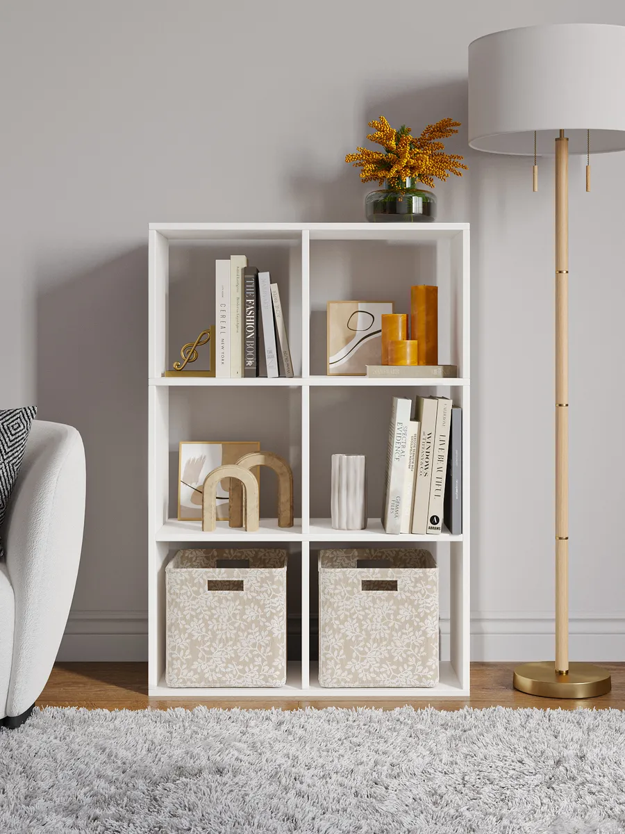 Стеллаж напольный деревянный для вещей и игрушек