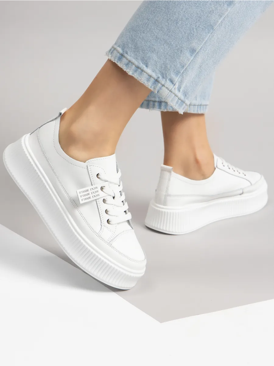 Кеды белые женские