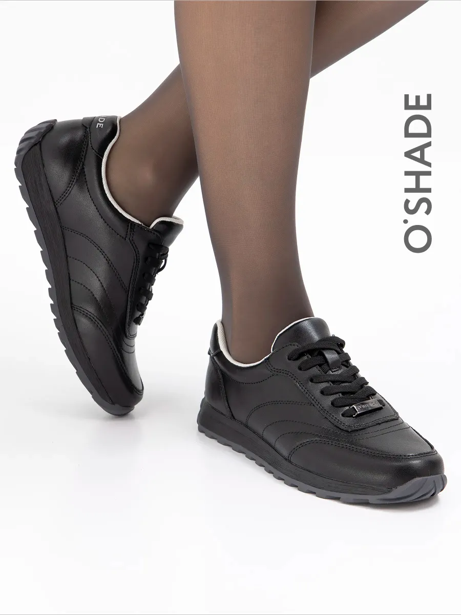 Кроссовки черные женские