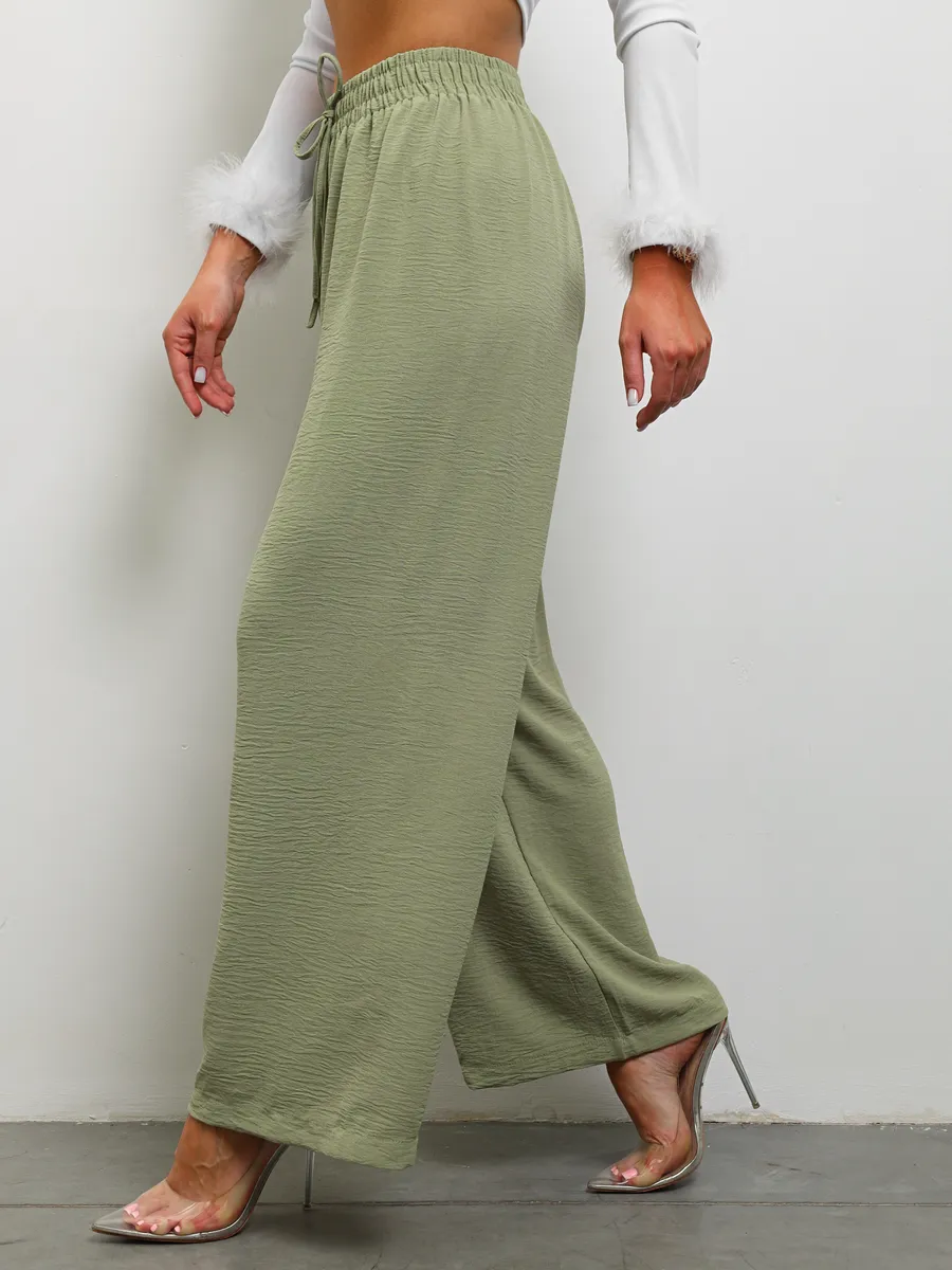 Брюки широкие теплые палаццо школьные на 1 сентября