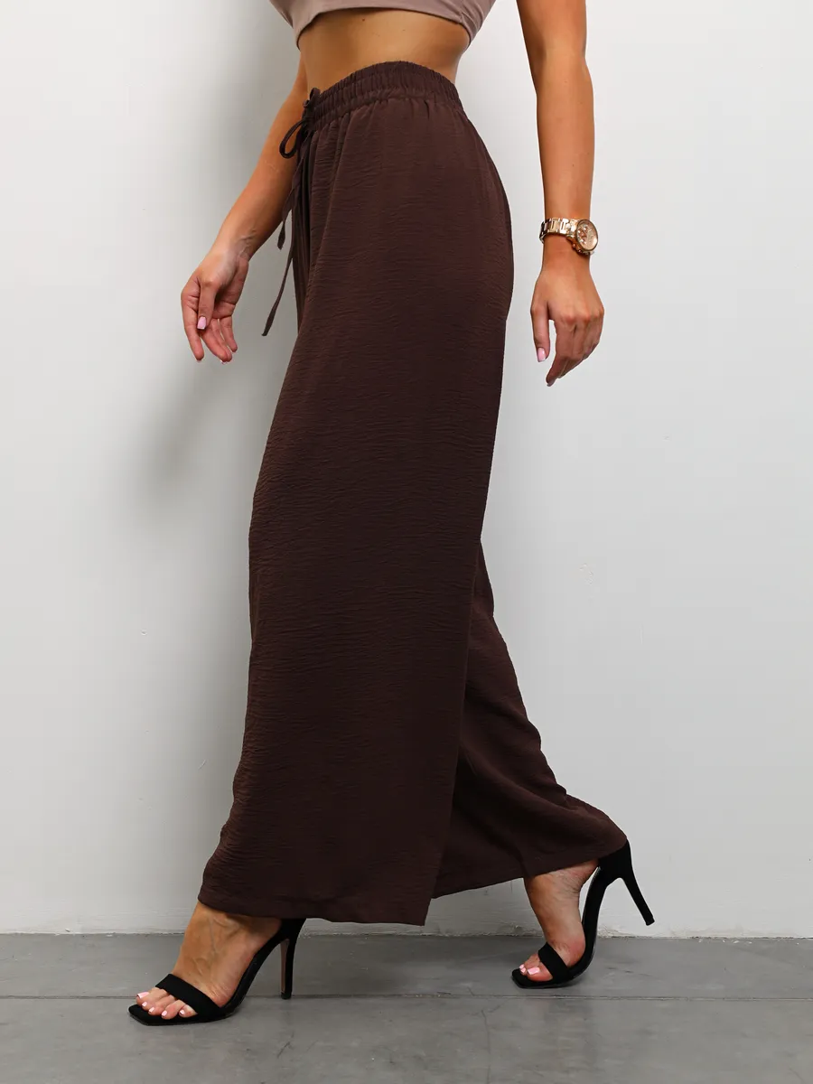 Брюки широкие теплые палаццо школьные на 1 сентября