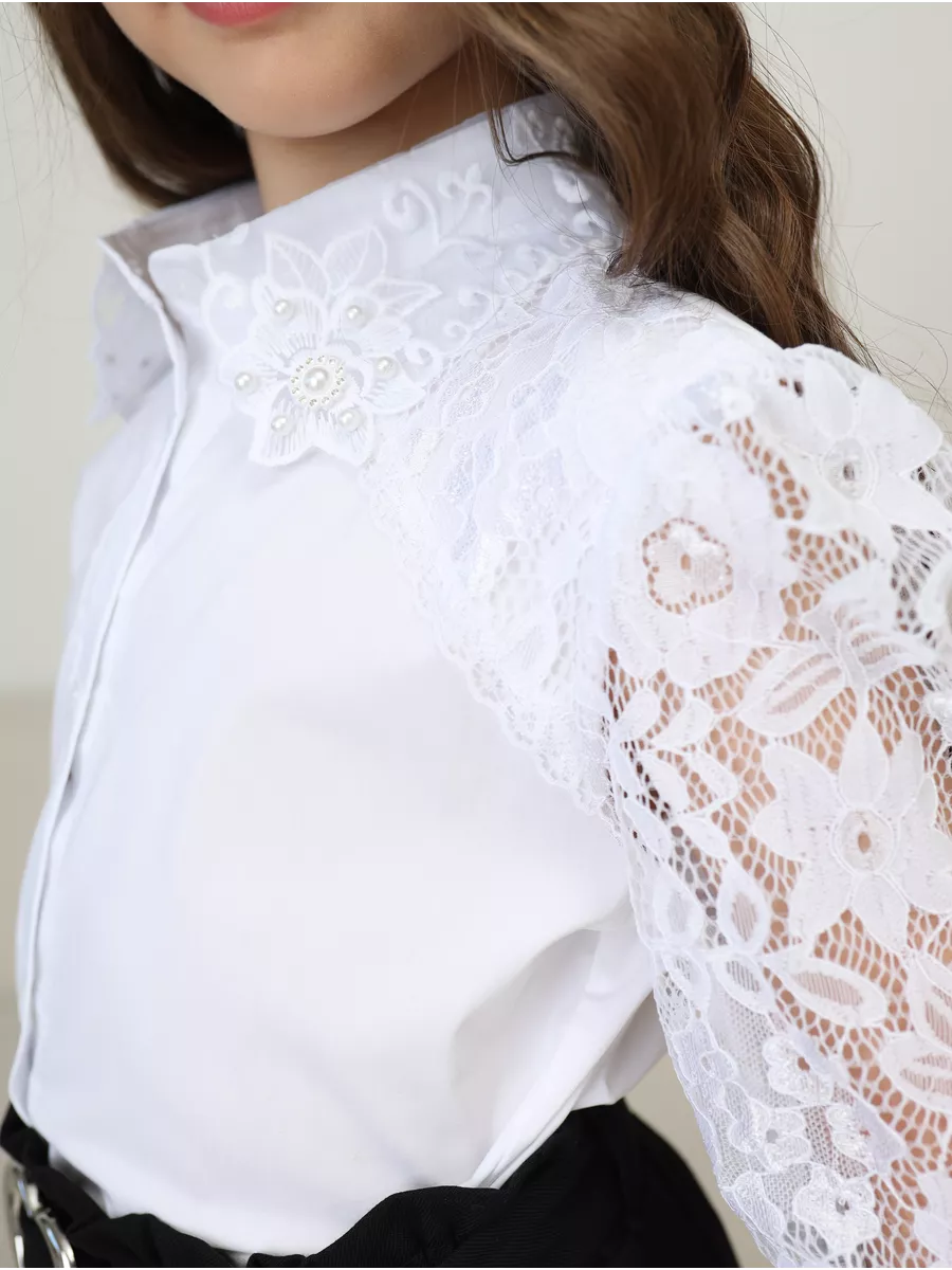 Блузка школьная праздничная